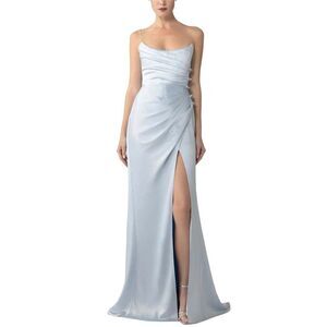 Sau Lee Womens  Pru Gown, Blue